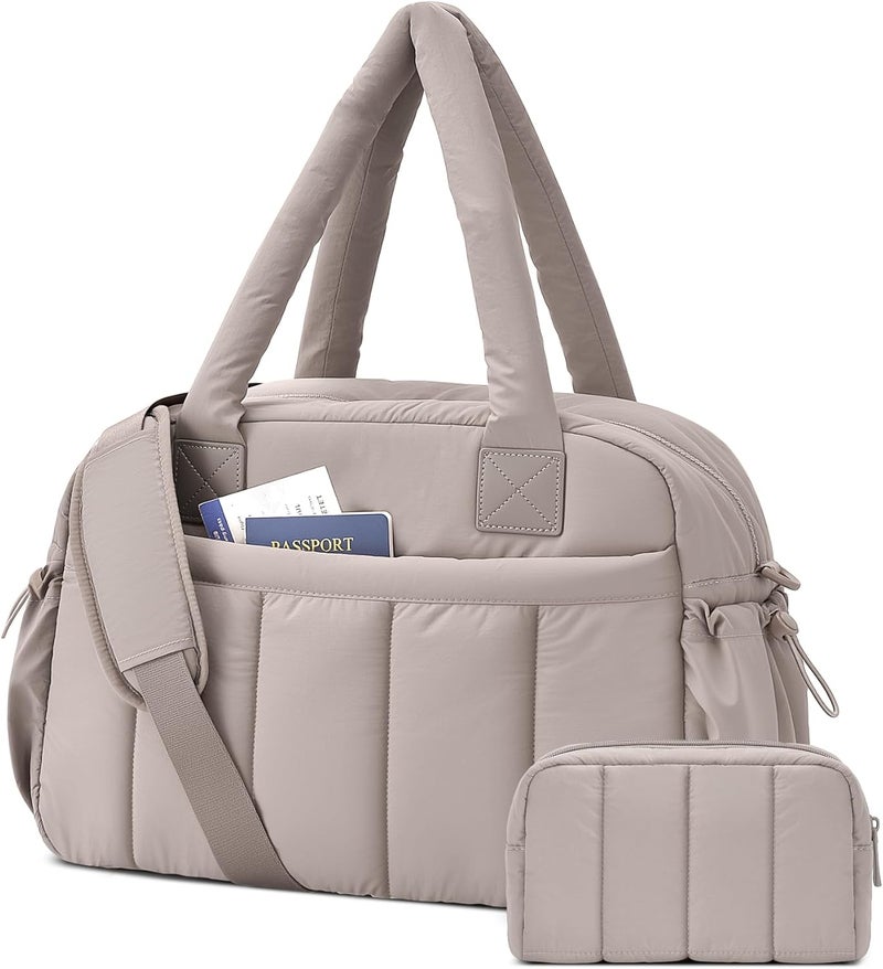 oscaurt Gym Bag for Women Lightweight Duffle Bag for Travel with Toiletry Pouch Water Resistant Carry On Weekender Overnight Duffel - Image 1